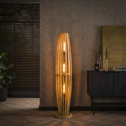 Outlet LifestyleFurn Vloerlamp Lori Mangohout Massief mango naturel