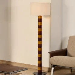 Online Kave Home Vloerlamp Mavran Keramiek en stof Meerkleurig