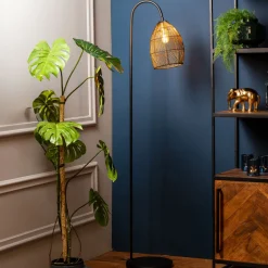 Outlet Light & Living Vloerlamp Meya Mat Zwart