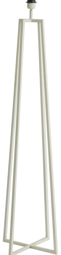 Outlet Light & Living Vloerlamp Miley 130cm, kleur Crème (excl. kap) Cru00e8me