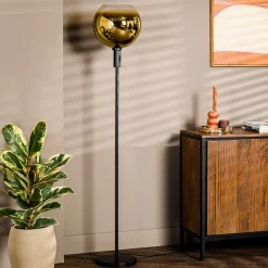 New BASE Vloerlamp Mirel 160 cm, kleur Goud