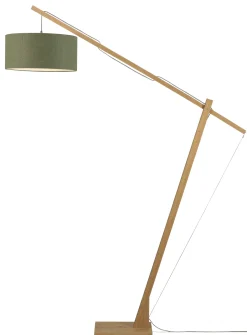 Discount GOOD&MOJO Vloerlamp Montblanc Bamboe en Eco linnen