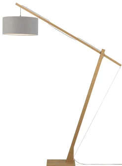 Discount GOOD&MOJO Vloerlamp Montblanc Bamboe en Eco linnen