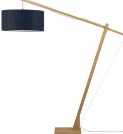 Clearance GOOD&MOJO Vloerlamp Montblanc Bamboe en Eco linnen, 207cm