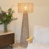 Outlet By-Boo Vloerlamp Oshu Jute, 146cm hoog