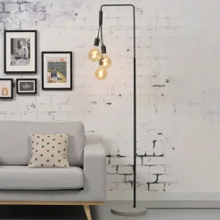 it's about RoMi Vloerlamp Oslo 3-lamps, kleur Zwart