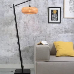 Outlet GOOD&MOJO Vloerlamp Palawan Bamboe, 176cm