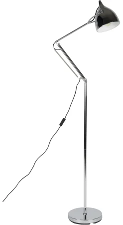 Online Zuiver Vloerlamp Reader kleur Chrome