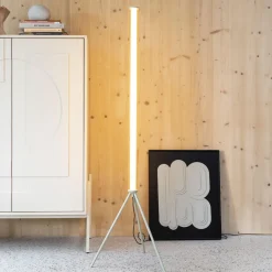 Best Zuiver Vloerlamp Scotty 156cm hoog, kleur Beige