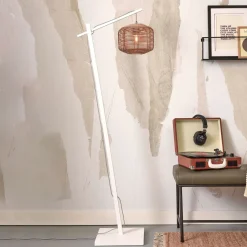 Online GOOD&MOJO Vloerlamp Tanami Bamboe en rotan, 150cm