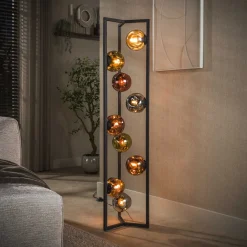 Hot LifestyleFurn Vloerlamp Yair Glas, 9-lamps