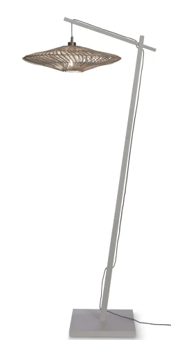 Sale GOOD&MOJO Vloerlamp Zanzibar Bamboe en rotan, 176cm