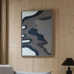 Hot Zuiver Wanddecoratie Coastal Mangohout en stof, 104 x 75cm