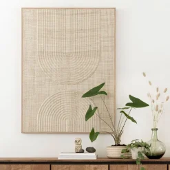 Best MUST Living Wanddecoratie Japanese Garden Palmblad Naturel