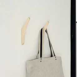 Discount Ethnicraft Wandhaak PI Mahoniehout, Set van 2 stuks