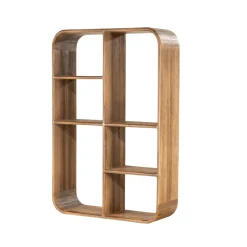 Discount By-Boo Wandkast Cup & Co Teakhout, 90 x 64cm Bruin