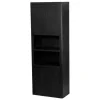 Clearance Tower Living Wandkast Tenna Mangohout, Met 2 open vakken, 220 x 80cm, kleur Zwart