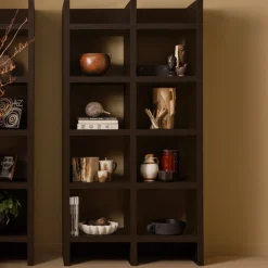 Hot WOOOD Wandkast Timo MDF Donkerbruin