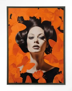 Urban Cotton Wandkleed Abby in maat en frame naar keuze