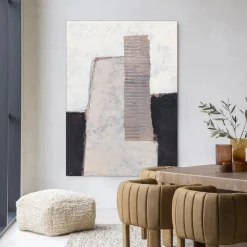 Best Urban Cotton Wandkleed Abstract 1 in maat en frame naar keuze