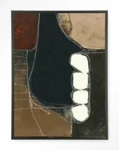 New Urban Cotton Wandkleed Abstract 10 in maat en frame naar keuze