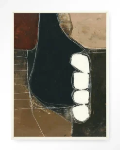 New Urban Cotton Wandkleed Abstract 10 in maat en frame naar keuze