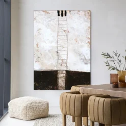 Sale Urban Cotton Wandkleed Abstract 12 in maat en frame naar keuze