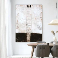 Sale Urban Cotton Wandkleed Abstract 12 in maat en frame naar keuze