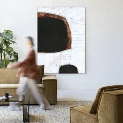 Best Urban Cotton Wandkleed Abstract 11 in maat en frame naar keuze