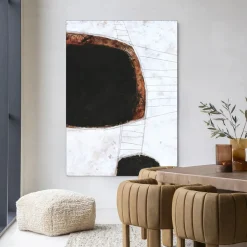 Best Urban Cotton Wandkleed Abstract 11 in maat en frame naar keuze