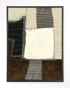 Online Urban Cotton Wandkleed Abstract 8 in maat en frame naar keuze