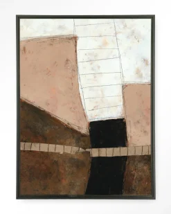 Clearance Urban Cotton Wandkleed Abstract 9 in maat en frame naar keuze