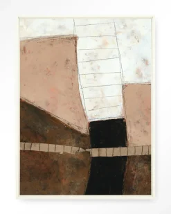 Clearance Urban Cotton Wandkleed Abstract 9 in maat en frame naar keuze