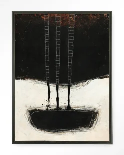 Online Urban Cotton Wandkleed Abstract 15 in maat en frame naar keuze