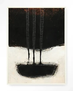 Online Urban Cotton Wandkleed Abstract 15 in maat en frame naar keuze