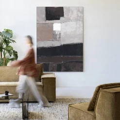 Hot Urban Cotton Wandkleed Abstract 4 in maat en frame naar keuze