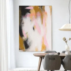 Online Urban Cotton Wandkleed Abstract Moods in maat en frame naar keuze