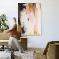 Online Urban Cotton Wandkleed Abstract Moods in maat en frame naar keuze