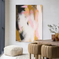 Online Urban Cotton Wandkleed Abstract Moods in maat en frame naar keuze