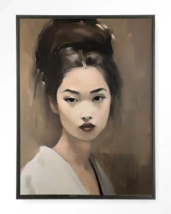 Urban Cotton Wandkleed Adakachi in maat en frame naar keuze