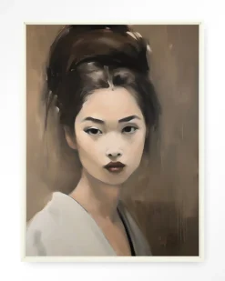 Urban Cotton Wandkleed Adakachi in maat en frame naar keuze