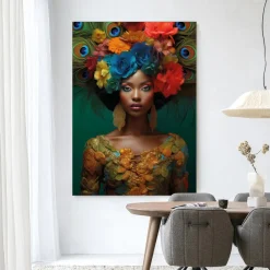 Clearance Urban Cotton Wandkleed Adeola in maat en frame naar keuze