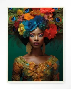 Clearance Urban Cotton Wandkleed Adeola in maat en frame naar keuze