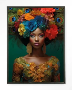 Clearance Urban Cotton Wandkleed Adeola in maat en frame naar keuze