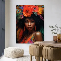 New Urban Cotton Wandkleed Adesewa in maat en frame naar keuze