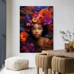 Sale Urban Cotton Wandkleed Adunbi in maat en frame naar keuze