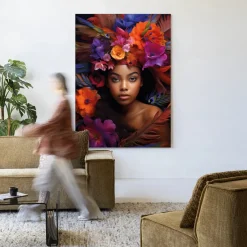 Sale Urban Cotton Wandkleed Adunbi in maat en frame naar keuze