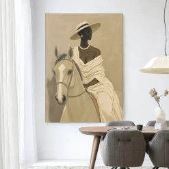 Best Urban Cotton Wandkleed Amazone in maat en frame naar keuze