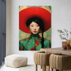 Sale Urban Cotton Wandkleed Amy in maat en frame naar keuze