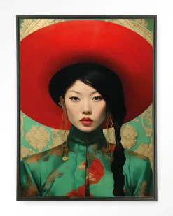 Sale Urban Cotton Wandkleed Amy in maat en frame naar keuze